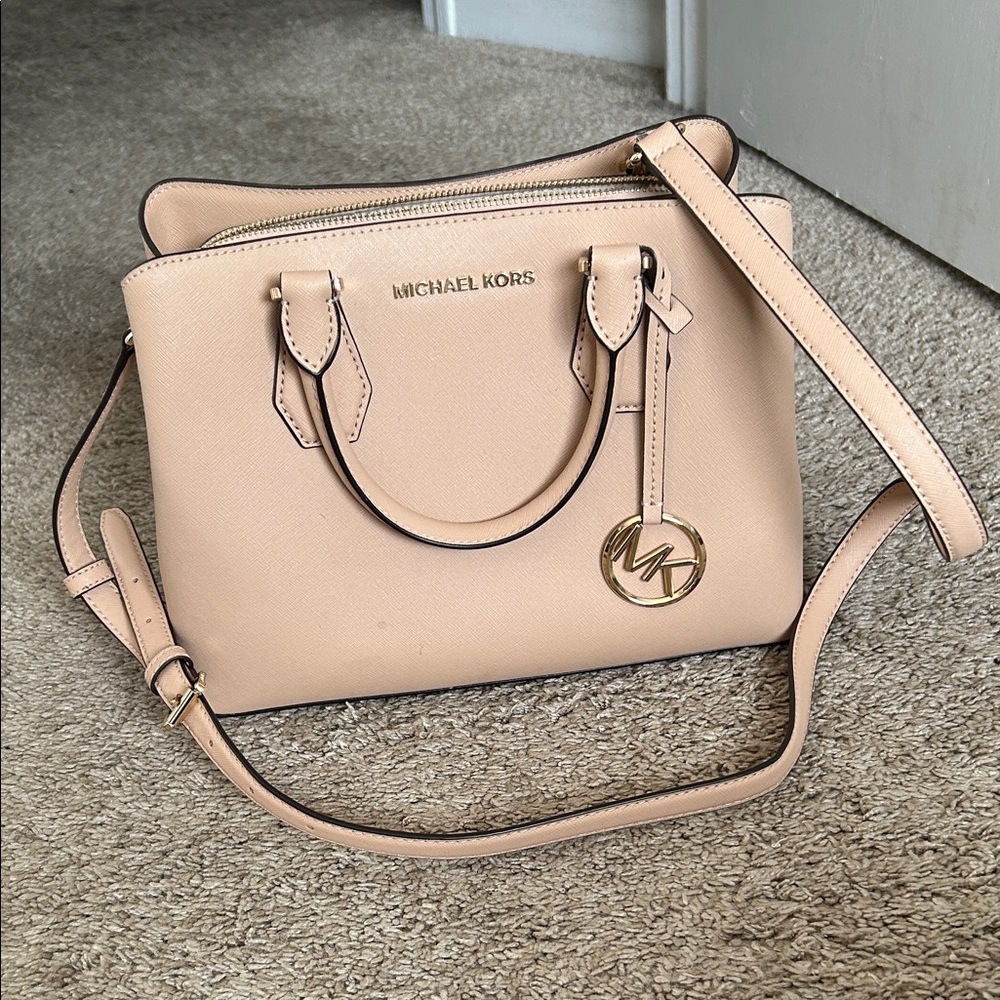 Michael Kors Cream Satchel Bag